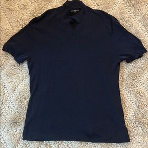 James Perse Navy Blue V-Neck T-Shirt